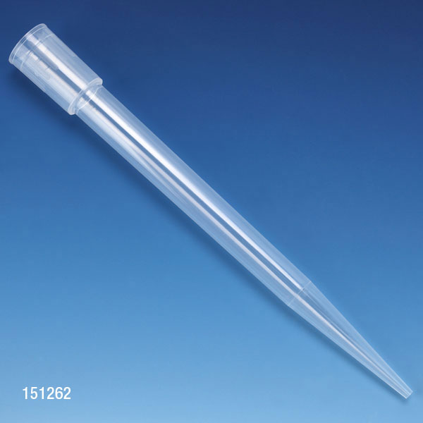 Globe Scientific Pipette Tip, 1000 - 5000uL (1-5mL), Natural, for use with Diamond Advance Pipettors, 100/Bag Image